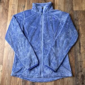 The North Face Osolita Full Zip Jacket Girls Large Purple Fleece Outdoor‎ 6100